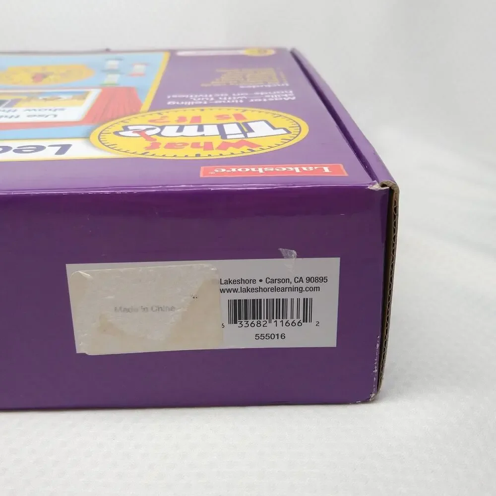 Lakeshore Learning What Time Is It Center Educational Clock Game LL414 Ages 6+